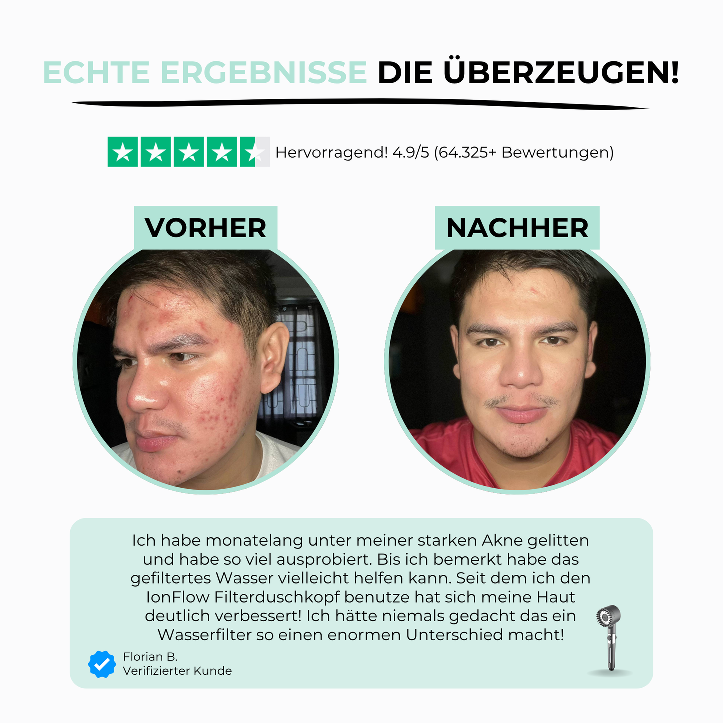 Vamaro™ IonFlow Filterduschkopf