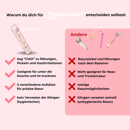SilkySplash™ Rasierer